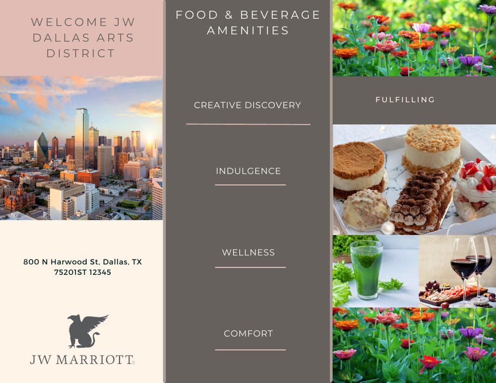 JW Marriott Dallas Arts District amenity program